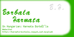 borbala harmata business card